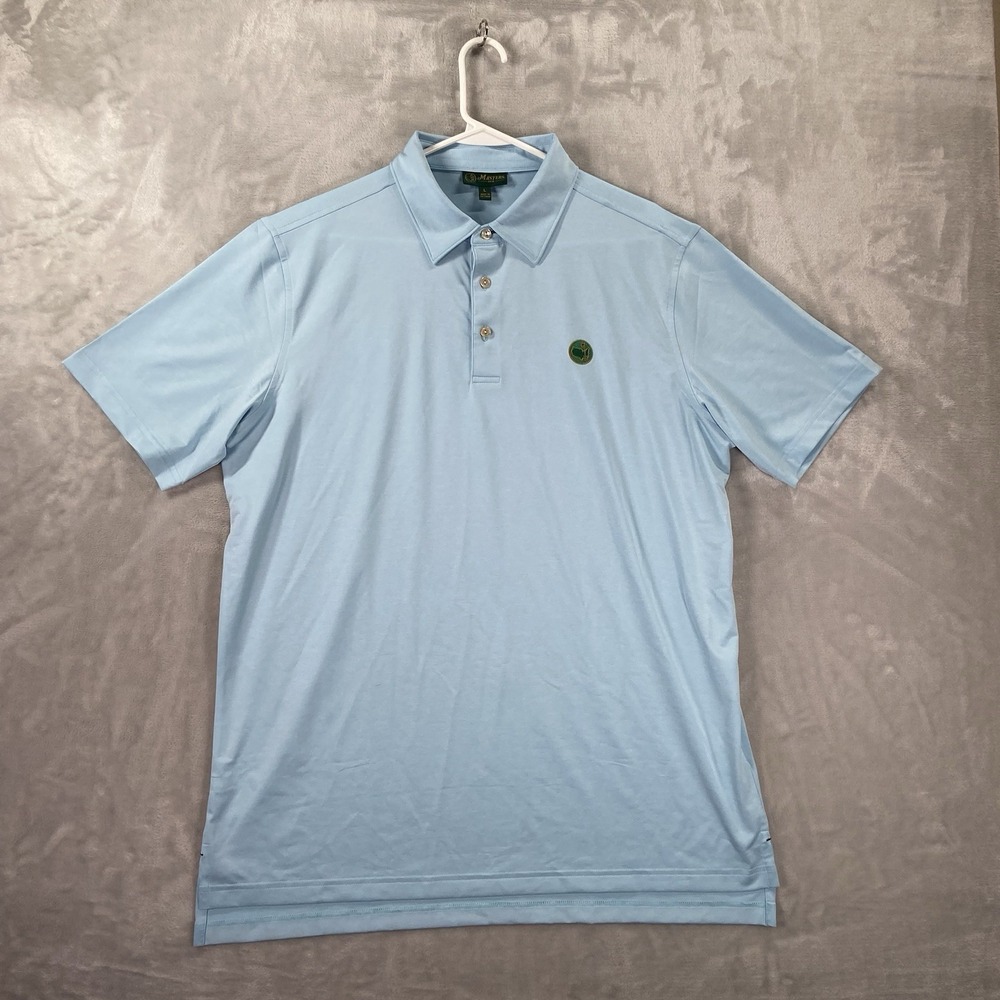 Masters Golf 1934 Berckmans Place Shirt Mens Large Polo Short Sleeve Performance
